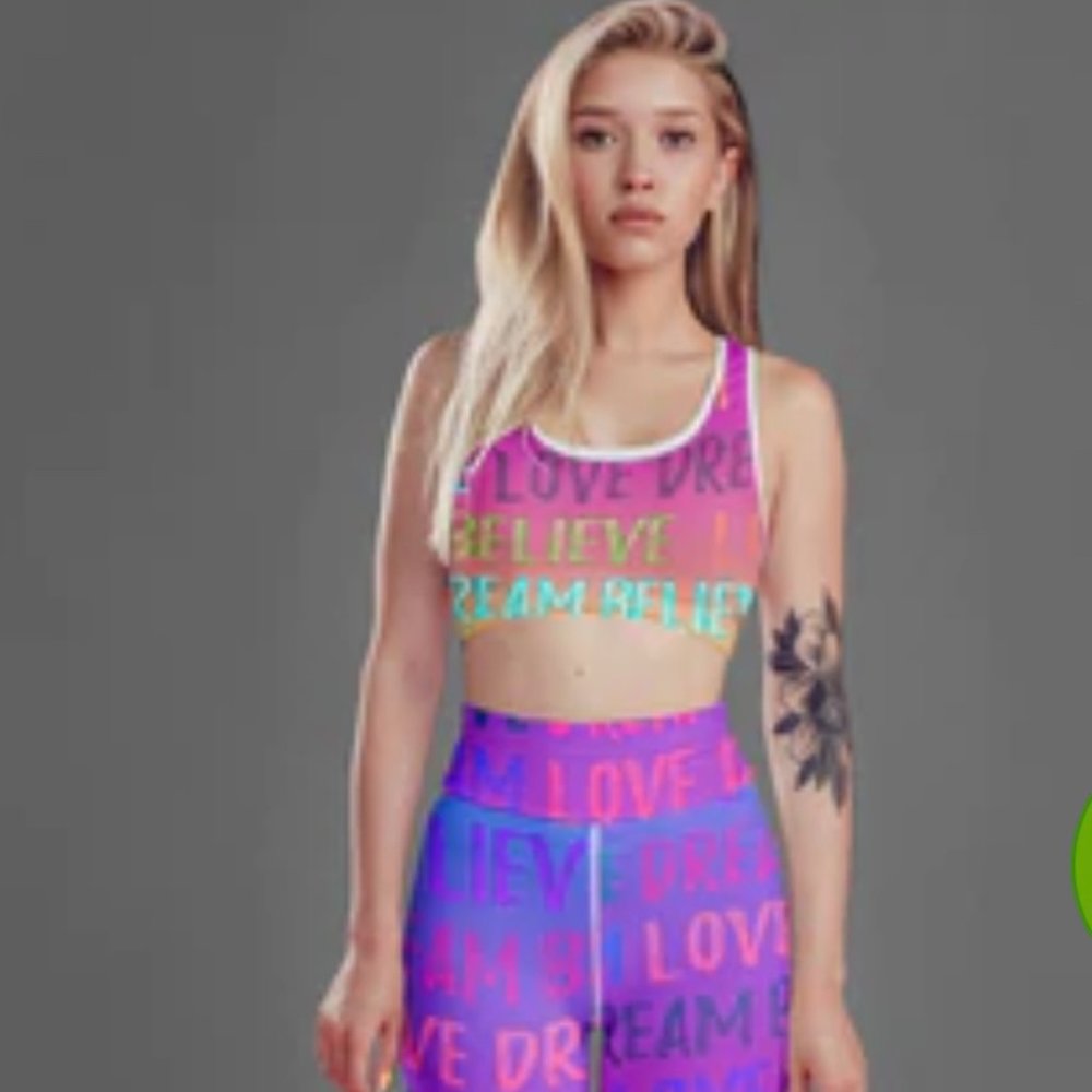 Dream, Love Believe: Ombre Unicorn Yoga Set